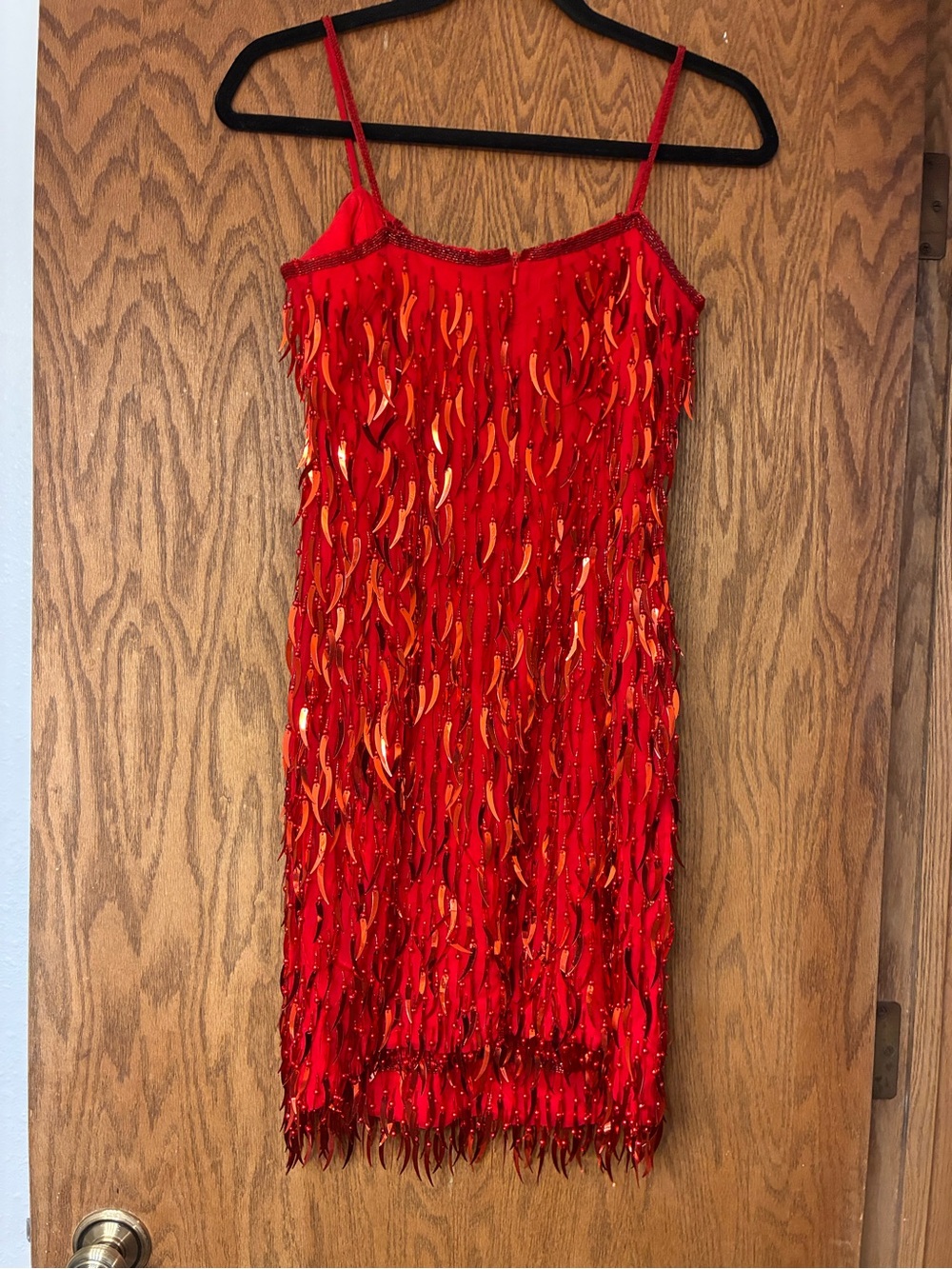Vintage chili pepper silk beaded Cocktail Dress - Women - Picture 3 of 9